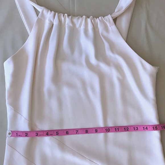 Sleeveless Ivory Shift Dress by Jean Michel - Picture 5 of 8